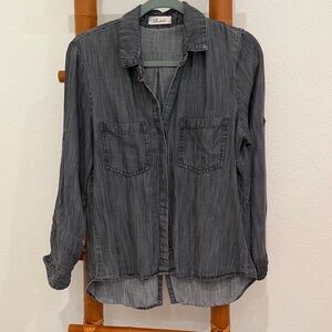 Bella Dahl Washed Charcoal Shirt